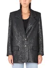 The Mannei Sequin-embellished Sequinned Blazer In Black