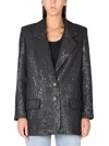 The Mannei Sequin-embellished Sequinned Blazer In Black