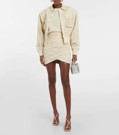 The Mannei Bordeaux Skirt In White