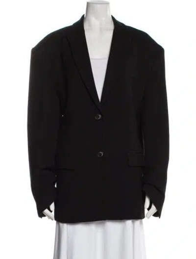 Pre-owned The Mannei Coat In Black