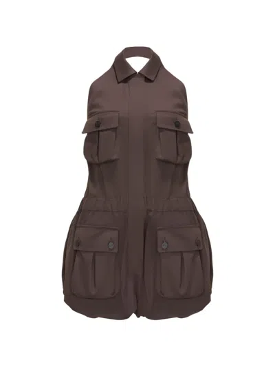 The Mannei Collared Jumpsuit In Blue