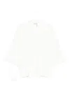 The Mannei Flared-sleeve Top In White