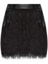 The Mannei Fringed Skirt In Black