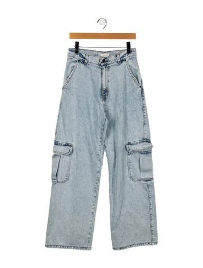 Pre-owned The Mannei High-rise Wide Leg Jeans In Blue