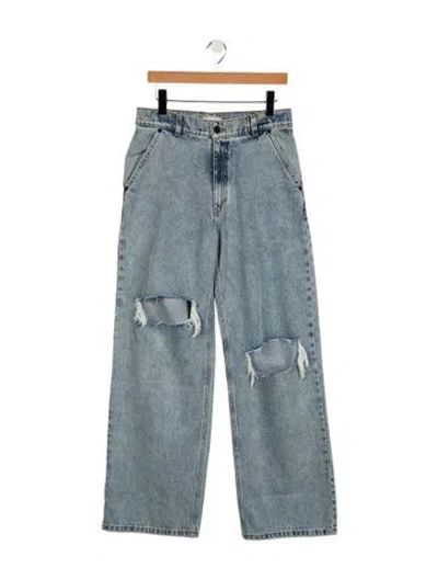Pre-owned The Mannei High-rise Wide Leg Jeans W/ Tags In Blue