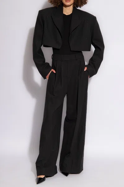 The Mannei ‘idre' Trousers With Pleats In Black
