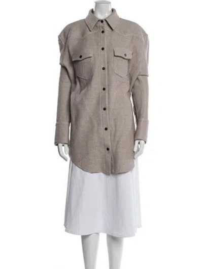 Pre-owned The Mannei Jacket In Neutral