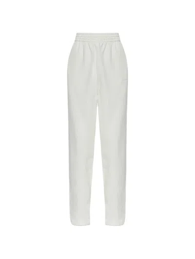 The Mannei Logo-embroidered Elasticated-waist Track Pants In White