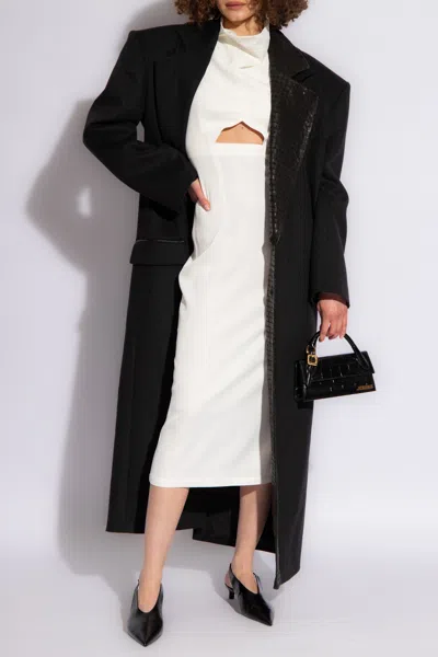 The Mannei ‘lomma' Dress With High Neck In White