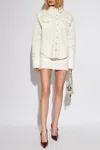 The Mannei ‘malmo Mini' Denim Skirt In White
