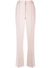 The Mannei Sewan Flared Tailored Trousers In Pink