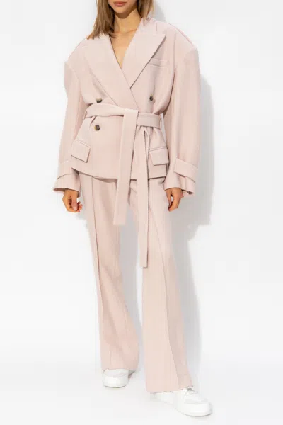 The Mannei ‘sewan' Pleat-front Trousers In Pink
