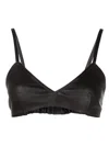 The Mannei Sierra Leather Cropped Tank Top