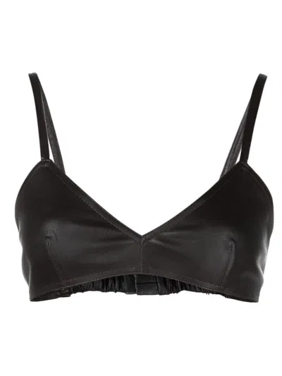 THE MANNEI THE MANNEI SIERRA LEATHER BRALETTE