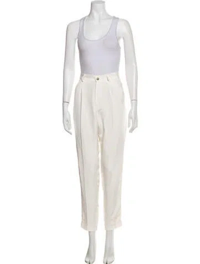 Pre-owned The Mannei Silk Printed Pant Set W/ Tags In Neutral