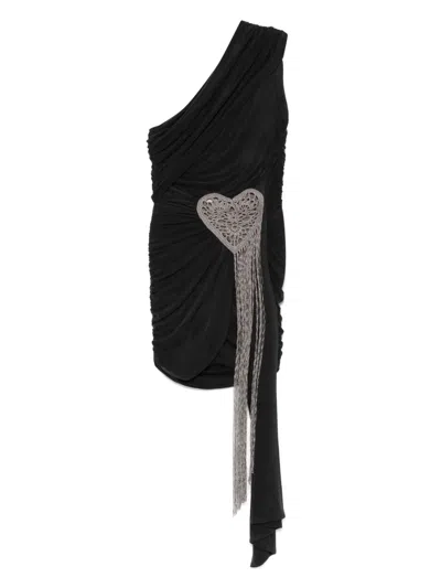 The Mannei Sines Mini Dress In Black