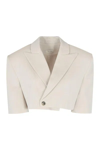 THE MANNEI THE MANNEI SINGLE-BREASTED ONE BUTTON JACKET