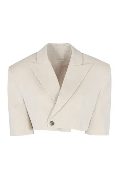 THE MANNEI THE MANNEI SINGLE-BREASTED ONE BUTTON JACKET