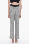 The Mannei Single-pleated District Check Pants With Elastic Waistband