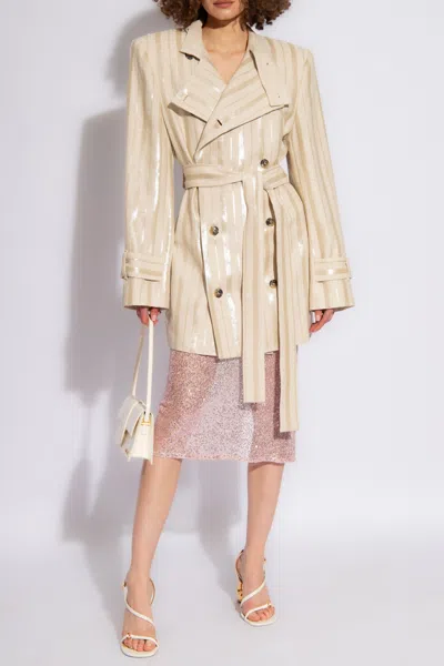 The Mannei ‘stockholm' Short Coat In Beige