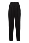 The Mannei Silk Trousers With Belt Loops And Sequin Embellishments