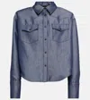 The Mannei Toledo Cotton-blend Shirt In Blue