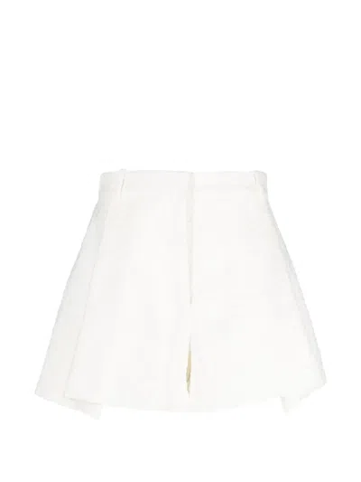 The Mannei Toledo Embroidered Shorts In White