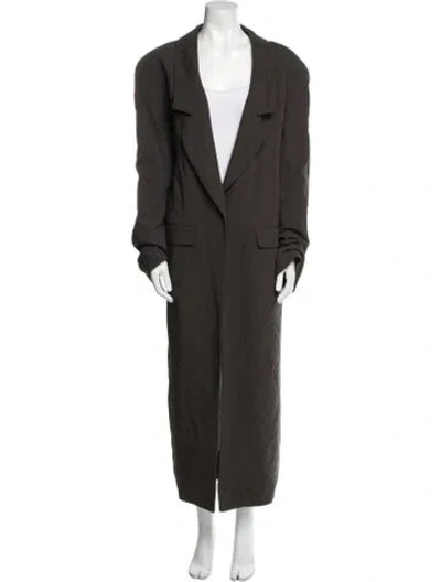 Pre-owned The Mannei Trench Coat In Green