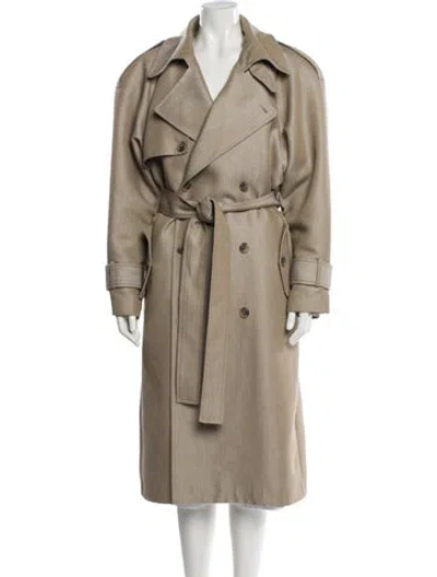 Pre-owned The Mannei Trench Coat In Neutral
