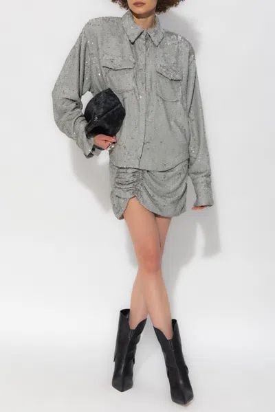 The Mannei ‘wishaw' Sequin Skirt In Grey