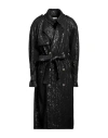 The Mannei Woman Overcoat & Trench Coat Black Size 2 Nylon, Elastane In Black