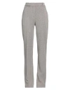 The Mannei Woman Pants Grey Size 4 Virgin Wool, Polyamide, Cotton, Polyester In Grey