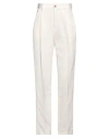 The Mannei Woman Pants Ivory Size 4 Silk In White