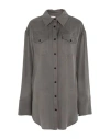 The Mannei Woman Shirt Grey Size 4 Tencel