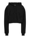 The Mannei Woman Sweatshirt Black Size 6 Cotton In Black