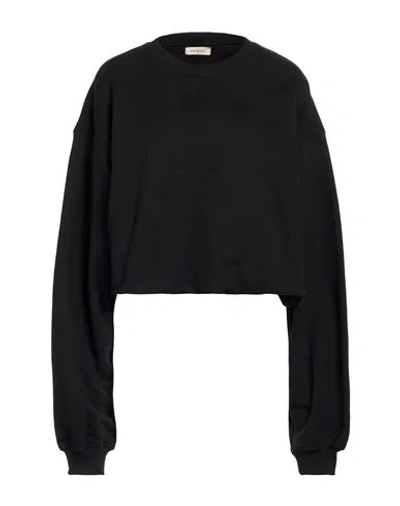 The Mannei Woman Sweatshirt Black Size 8 Cotton