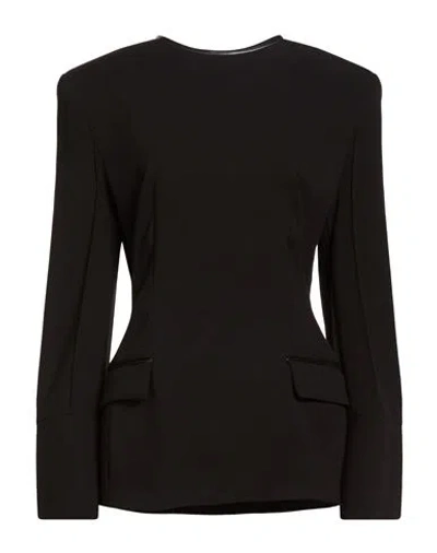 The Mannei Woman Top Black Size 6 Polyester, Rayon, Elastane