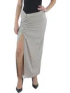 THE MANNEI WOMENS MID CALF RUCHED MIDI SKIRT