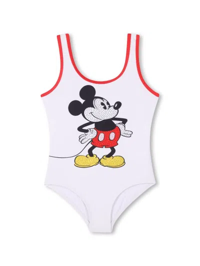 The Marc Jacobs Disney X  Kids Swimsuit In White