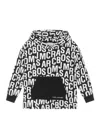 THE MARC JACOBS THE MARC JACOBS KIDS MONOGRAMMED LONG SLEEVED HOODIE