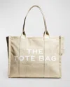 The Marc Jacobs The Large Canvas Tote Bag In Beige