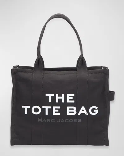 Marc Jacobs The Large Canvas Tote Bag In Black