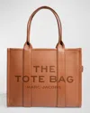 Marc Jacobs The Leather Large Tote Bag In Argan Oil