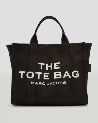 Marc Jacobs The Medium Canvas Tote Bag In Black