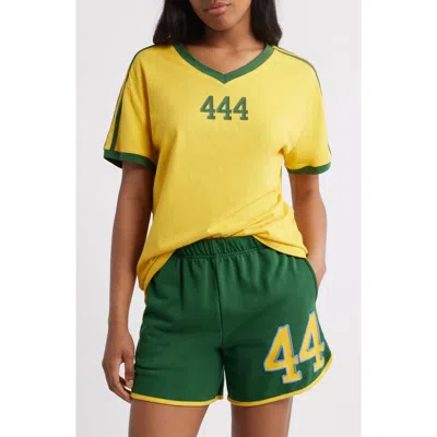 The Mayfair Group 444 Aligned Cotton V-neck T-shirt