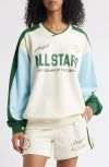 The Mayfair Group Angel All-stars Sport V-neck Sweatshirt In Pearl