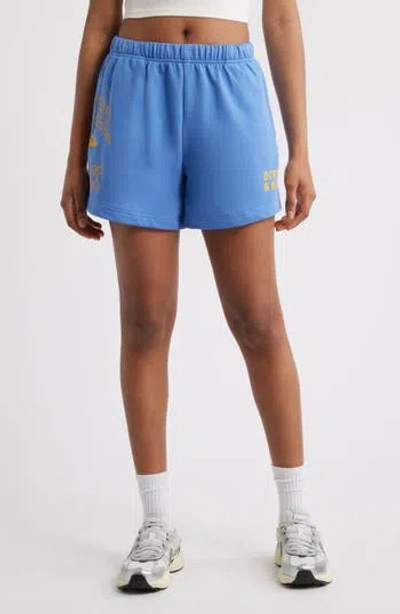 The Mayfair Group Angel Track Sweat Shorts In Blue