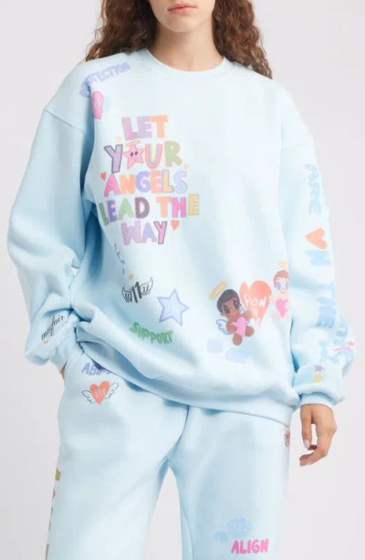 THE MAYFAIR GROUP THE MAYFAIR GROUP ANGELS ALL AROUND CREWNECK SWEATSHIRT