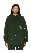 The Mayfair Group Chose Soul Heart Print Graphic Sweatshirt In Dark Green
