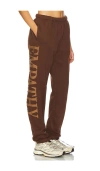 The Mayfair Group Empathy Always Sweatpants In Brown